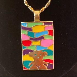Tous enameled necklace